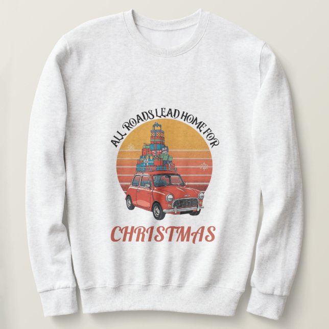 Retro Christmas Sweatshirt (Design Front)