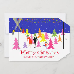 Retro Christmas Tree Farm Photo Card