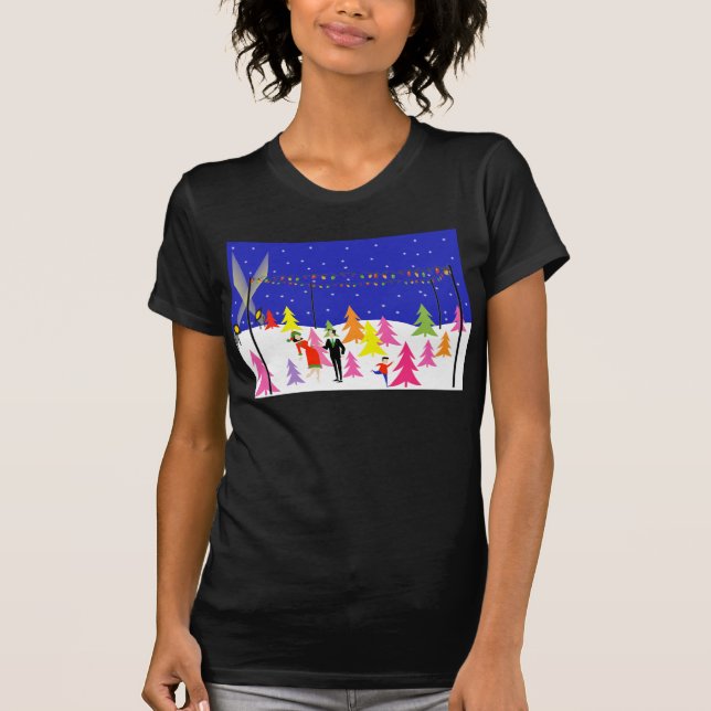 Retro Christmas Tree Farm T-Shirt (Front)