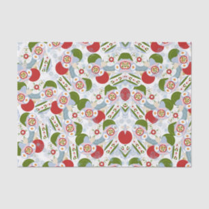 Retro Christmas Tree Ornaments Decorations Tissue Paper