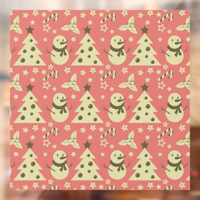 Retro Christmas trees holly berry star candy cane  (Sheet 2)