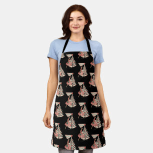 Retro Christmas Vintage 50s Holiday 1950s Lady Apron