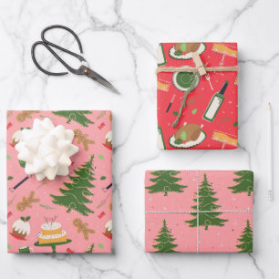 retro Christmas wrapping paper