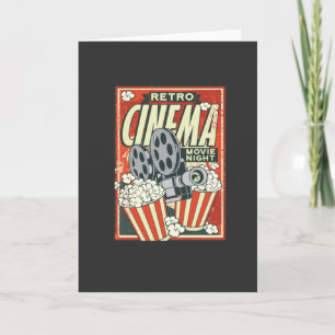RETRO CINEMA POSTER CARD