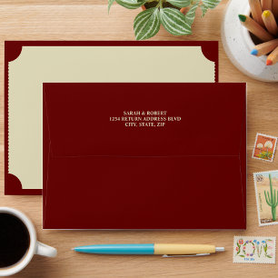 Retro Cinema Theatre Ticket Stub Wedding Envelope