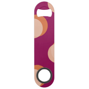 Retro Circles and Shadows Bold Pattern Purple
