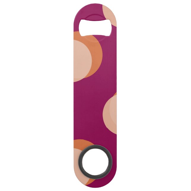 Retro Circles and Shadows Bold Pattern Purple (Front)