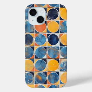 Retro Circles and Squares Mosaic Phone Case