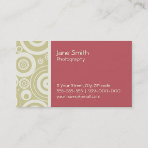 Retro Circles business card