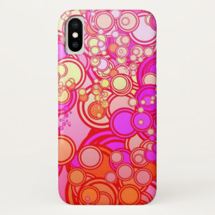 Retro Circles iPhone X Case