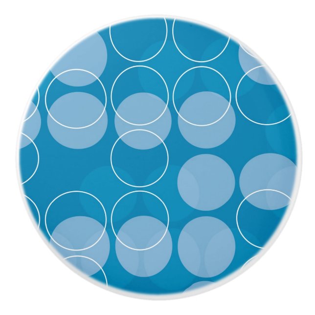 Retro circles ceramic knob (Front)