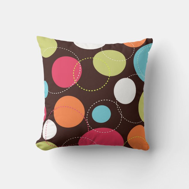 Retro Circles Cushion (Front)