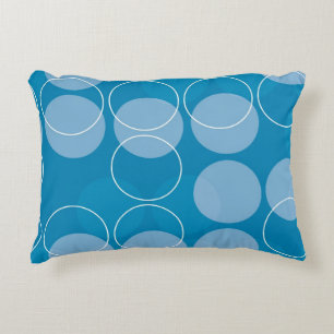 Retro circles decorative cushion