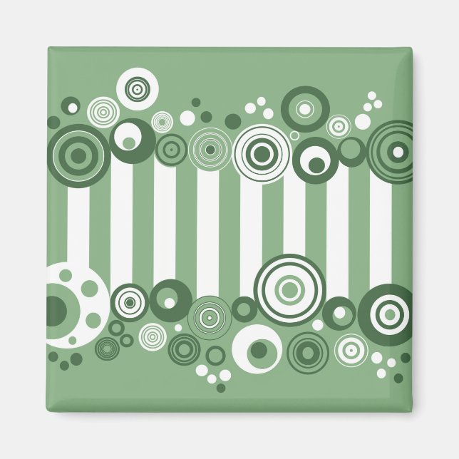 Retro circles magnet (Front)
