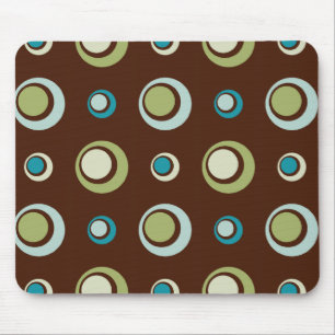 Retro Circles Mouse Pad