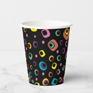 Retro Circles Paper Cups