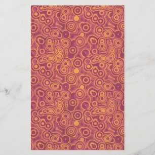 Retro Circles Scrapbook paper