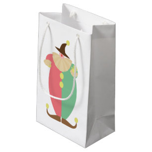 Retro Circus Clown Small Gift Bag