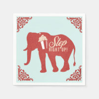 Retro Circus Elephant Popcorn Birthday Party