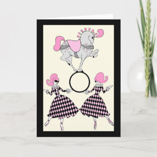 Retro Circus Greeting Card