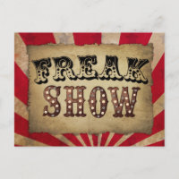 Retro Circus Poster Freak Show