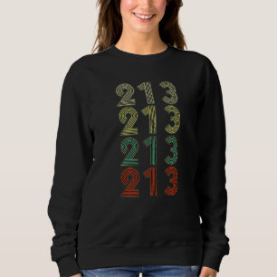 Retro Citizen Proud America State Flag Area Code C Sweatshirt