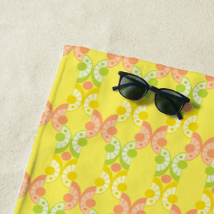 Retro Citrus Beach Towel