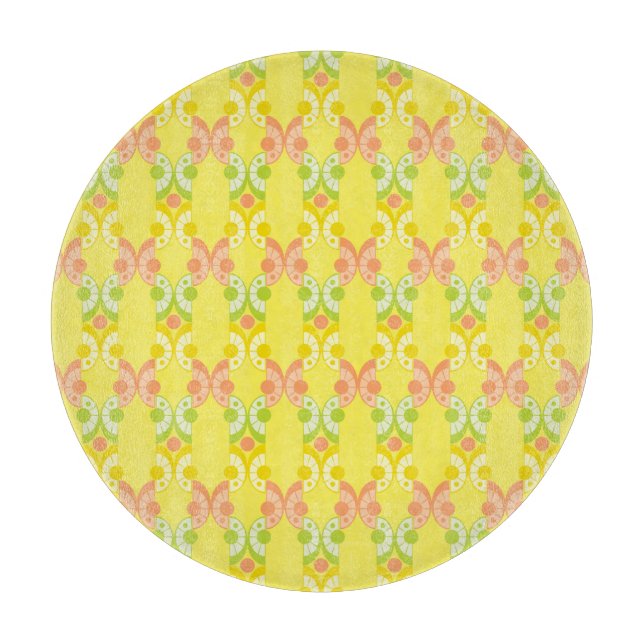 Retro Citrus Glass Cutting Board (5 Styles) (Front)