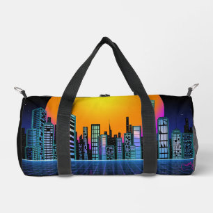 Retro City-1 Print Cut Sew Bag