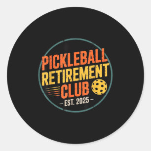 Retro Ckleball Retirement Club Apparel Retro Vinta Classic Round Sticker