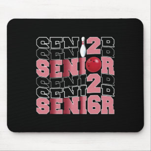 Retro Cl Of 2026 Senior Bowling Senior Night 2026  Mouse Pad
