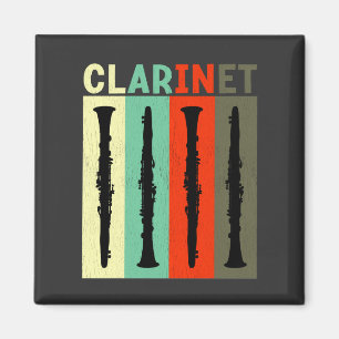Retro Clarinet Magnet
