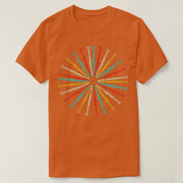 Retro Clarinet T-Shirt (Design Front)