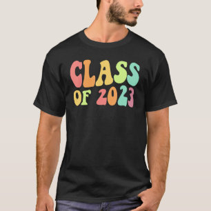 Retro Class Of 2023 Back to School Graduation Seni T-Shirt