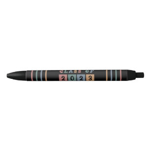 Retro Class of 2023 School College graduation Gift Black Ink Pen