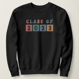 Retro Class of 2023 School College graduation Gift Sweatshirt