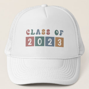 Retro Class of 2023 School College graduation Gift Trucker Hat