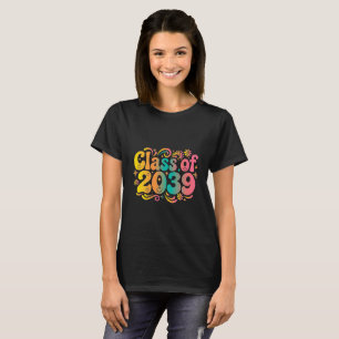 Retro Class Of 2039 Shirt Groovy Kindergarten Sh
