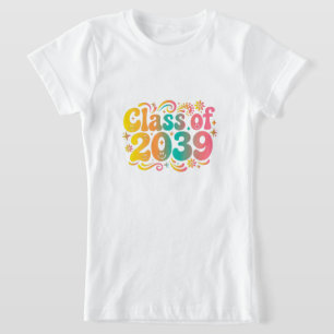 Retro Class Of 2039 Shirt Groovy Kindergarten Sh