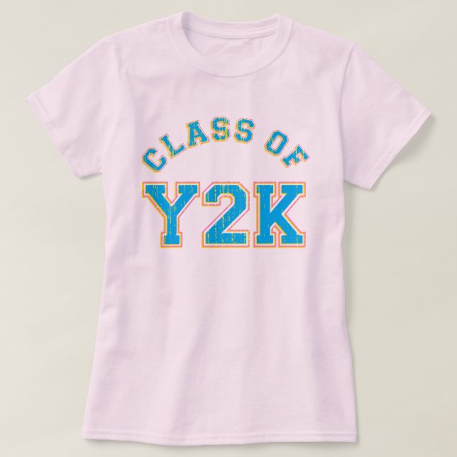 Retro Class Of Y2K T-Shirt (Design Front)
