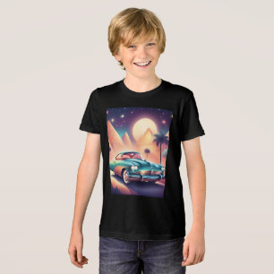 Retro Classic Car Vintage Road Trip Adventure  Tri-Blend Shirt