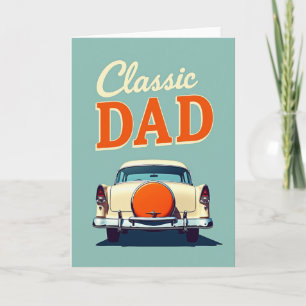 Retro Classic Dad Fathers Day Card