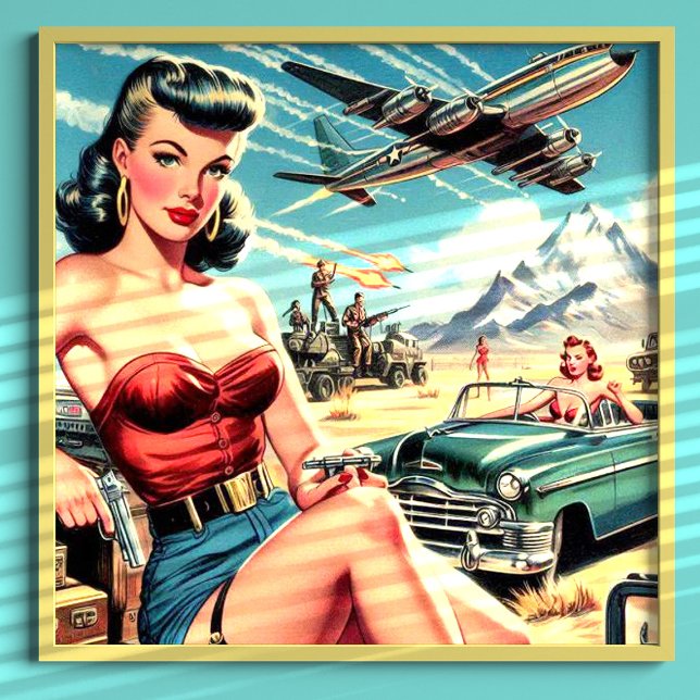 Retro Classic Pin Up Poster (Creator Uploaded)