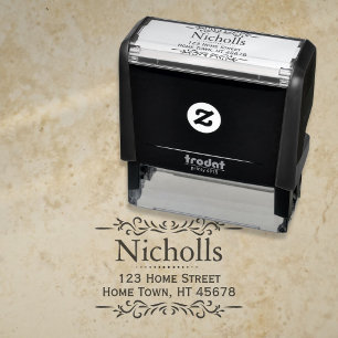 Retro Classic Return Address Self-inking Stamp