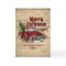 Retro Classic Rustic Christmas Red Truck Holiday