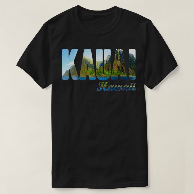 Retro Classic Vintage Summer Kauai Hawaii TShirt T (Design Front)