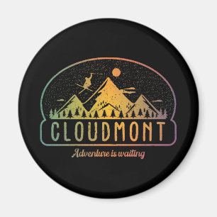 Retro Cloudmont Ski Adventure is Waiting Magnet