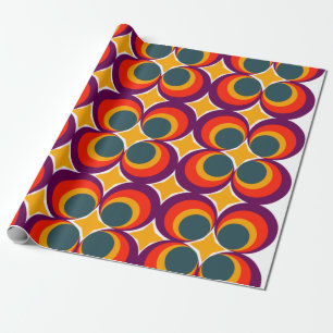 Retro Clovers Wrapping Paper