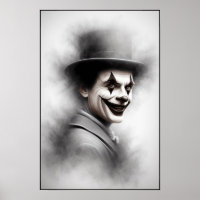 Retro Clown Portrait With Hat