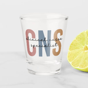 Retro CNS Clinical Nurse Specialist Shot Glass